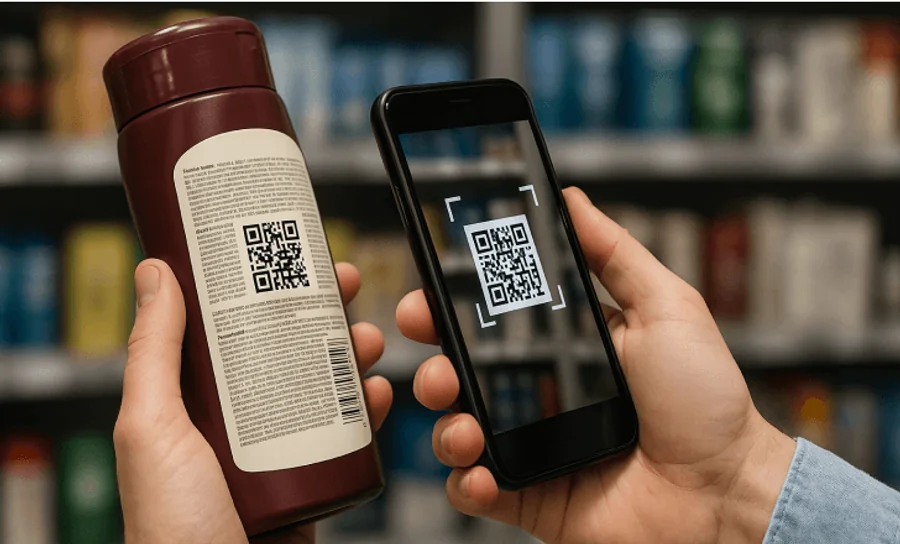 Scanning a packaged product with a phone camera
